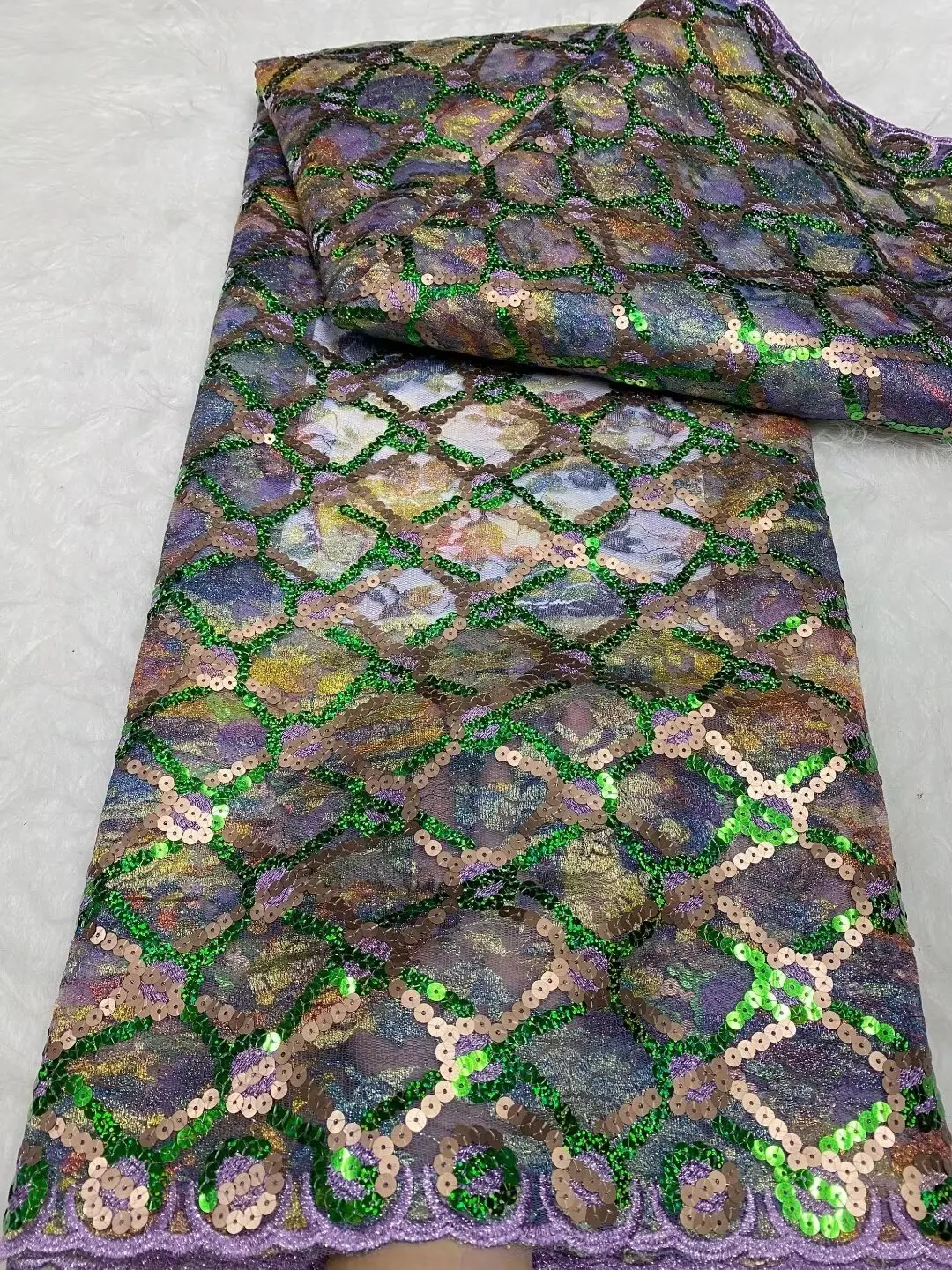 Французское кружево из полиэстера и хлопка 5 ярдов