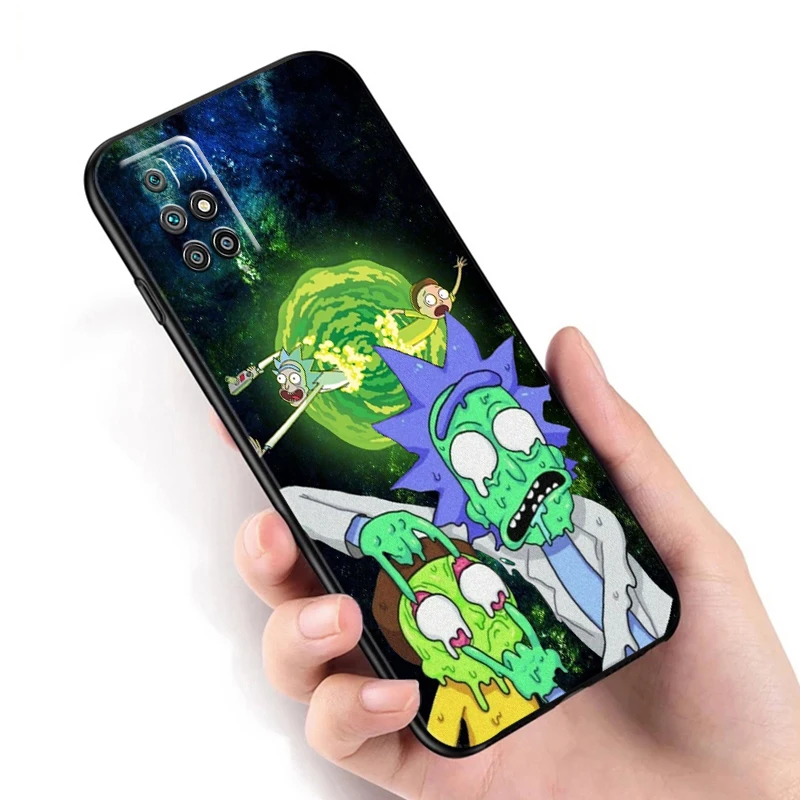 

Rick and Morty Anime For Xiaomi Redmi 7 7A 8 8A 7 9i 9AT 9 9T 9A 9C Note 7 8 2021 Pro 8T Phone Case Carcasa Coque Black Funda