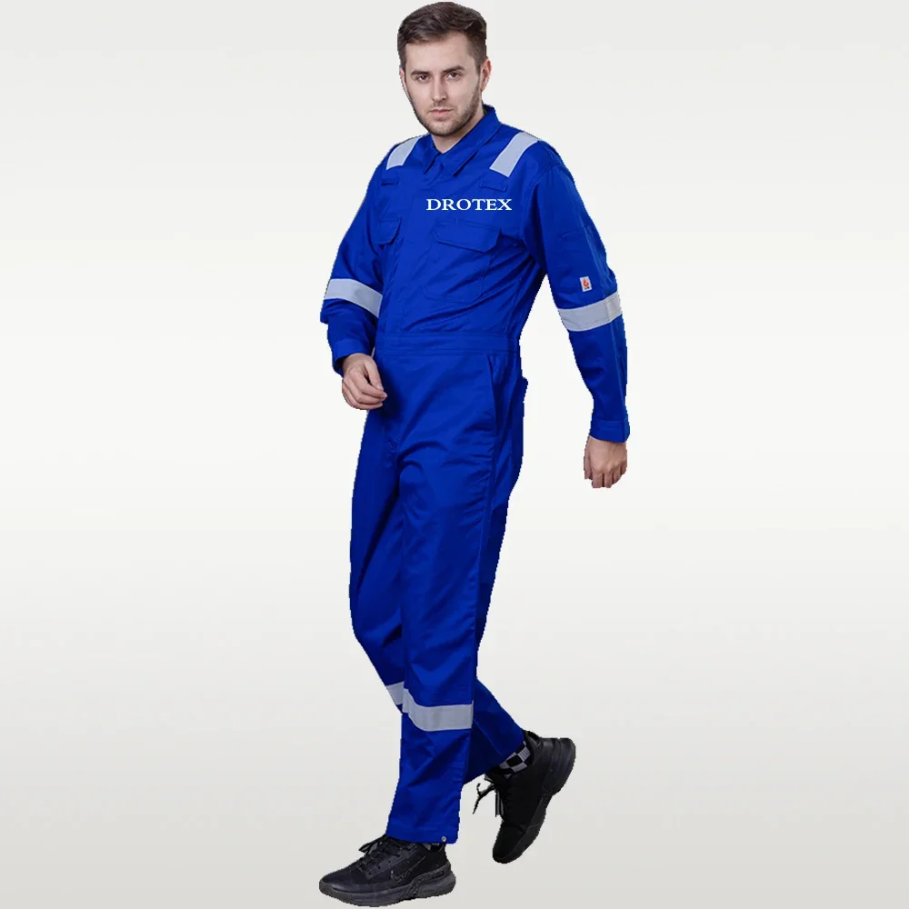 Растягивающаяся хлопковая нейлоновая одежда NFPA 2112 флуоресцентная рабочая