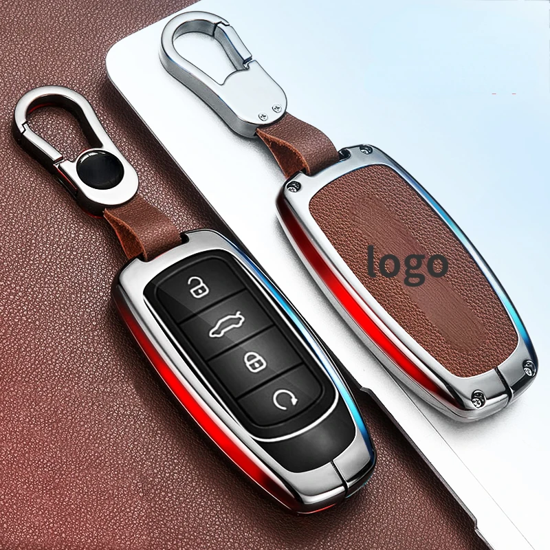 

Suitable For Chery TIGGO 7 PRO MAX 2021 2022 2023 Fashion Zinc Alloy + Leather Car Remote Key Cover