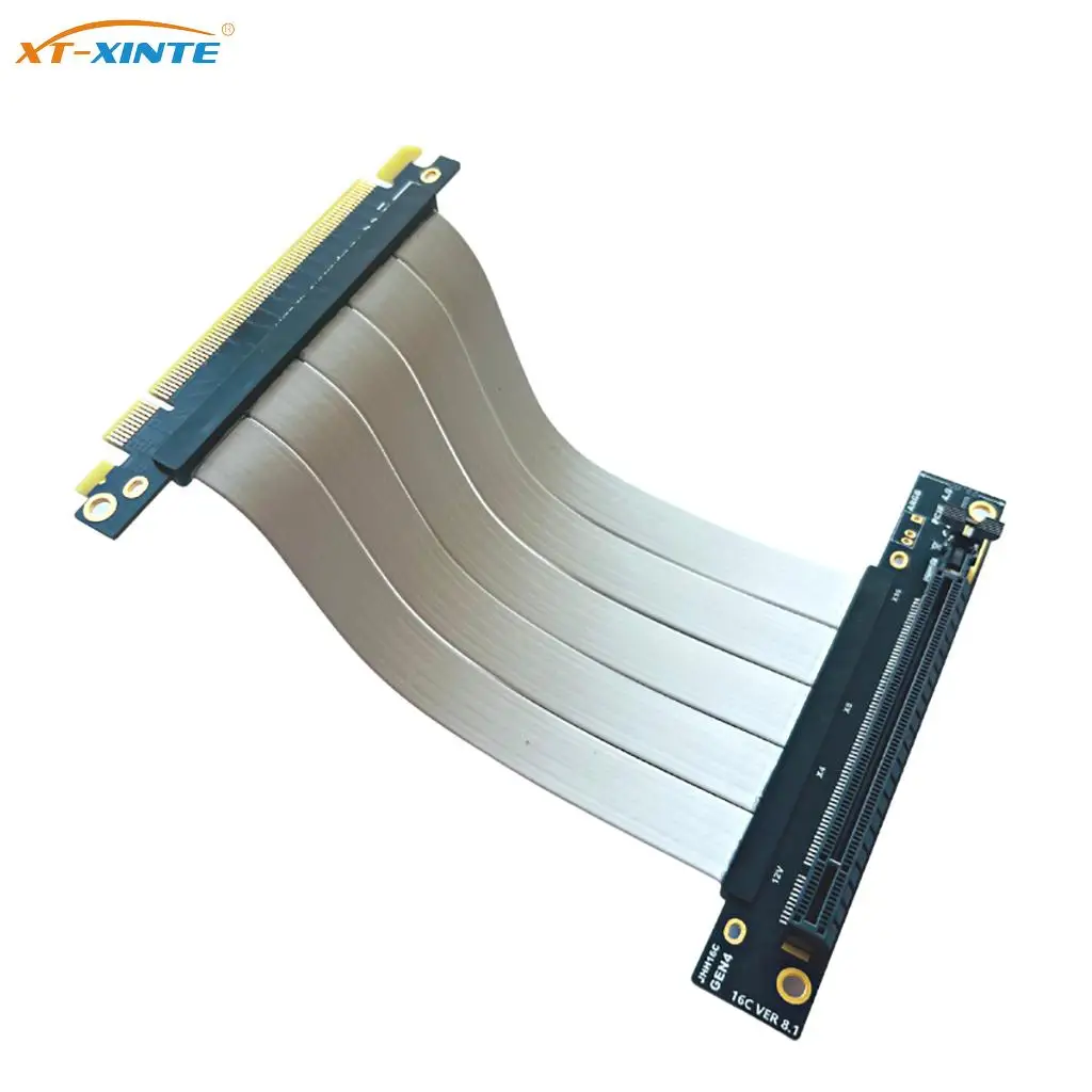 

PCIe x16 4,0 PCI E 3.0 удлинитель для видеокарты 90 прямоугольный PCI Express переходник адаптер Полная скорость для корпусов ATX пк 64 Гб/с