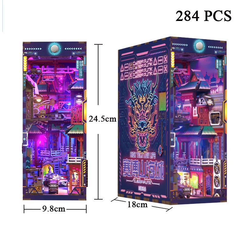 Набор подставок для книжной полки сделай сам деревянная миниатюрная модель в