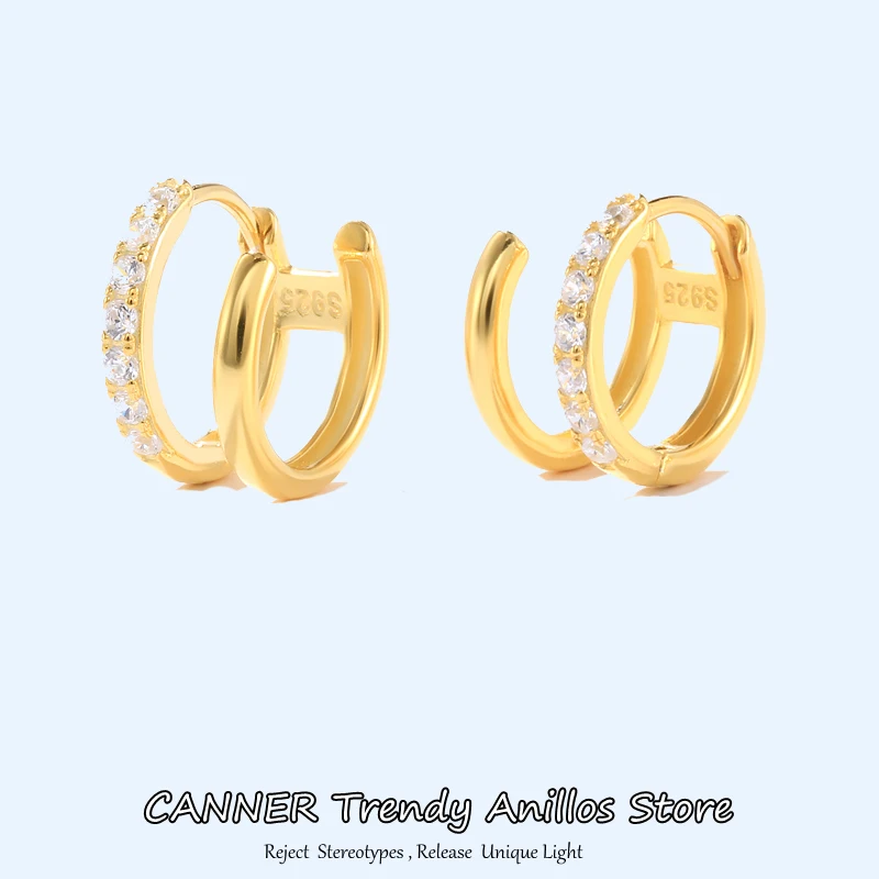 

Женские серьги-клипсы CANNER из серебра 925 пробы с фианитами, 6 цветов