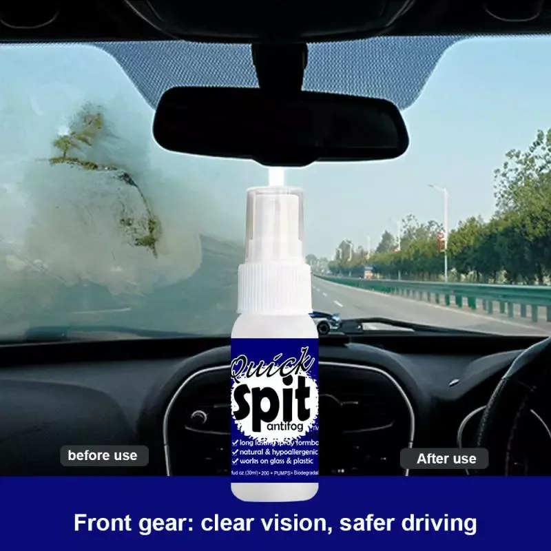 

Spray Glass Anti Fogging Car Glass Windshield & Rearview Coating Mirror Anti Fog Agent Car Supplies 30ml