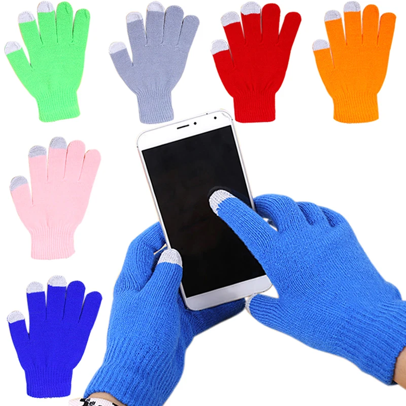 

Женские зимние теплые лыжные перчатки для занятий спортом на открытом воздухе перчатки для сенсорного экрана вязаные искусственные перчатки для телефона новинка 1 пара