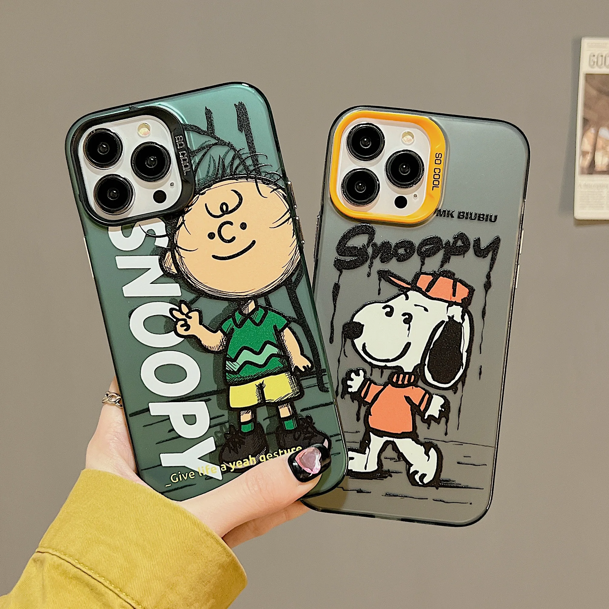 

Snoopies cute cartoon Phone Cases For iPhone 14 13 12 11 Pro Max Back Cover