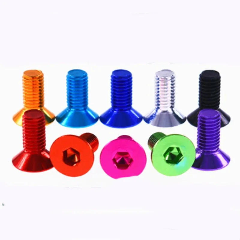 Алюминиевые плоские винты m3 m4 m5x6/8/10/12/14/16 10 шт