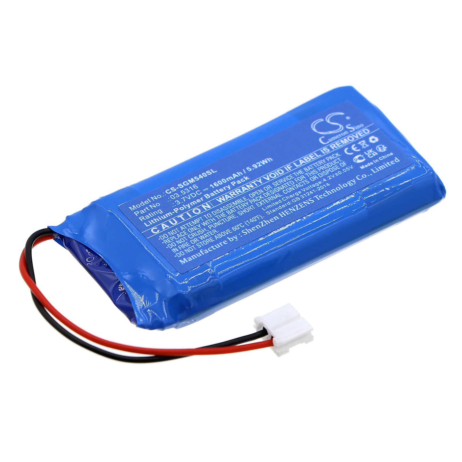 Фото Сменная батарея CS для SCANGRIP 03.5408, 03.5421, Midiform, UV Form 03.5316 1600 мАч / 5.92 Вт·ч GPS, навигатор №2