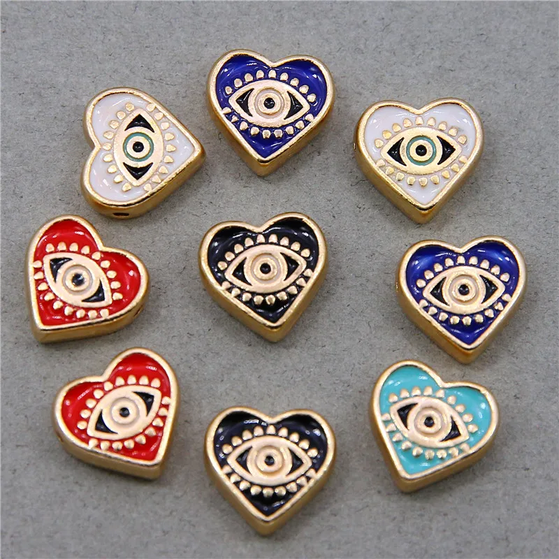 

6 шт., подвески в виде сердца для бижутерии