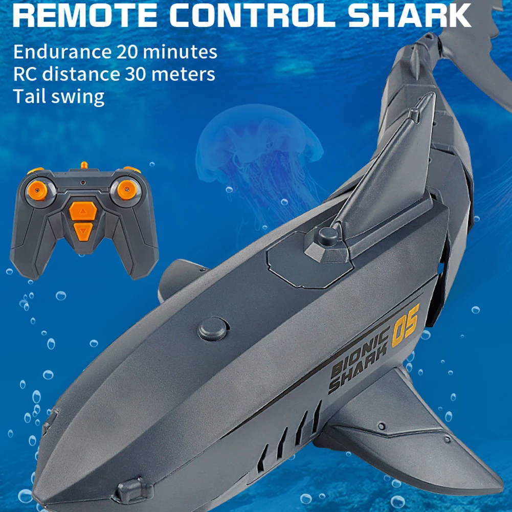 Забавная радиоуправляемая акула игрушка с дистанционным управлением животные