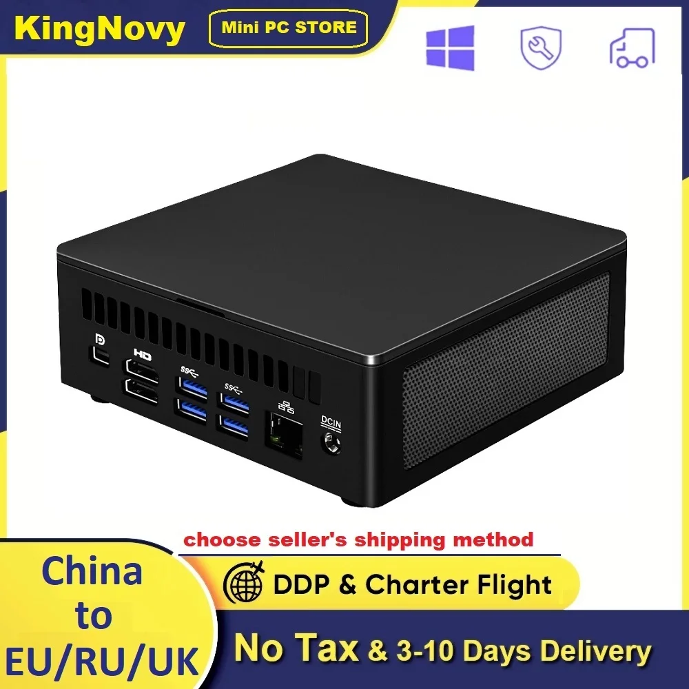 

Kingnovy Windows 11 Gaming Computer V400 i7 1165G7 i5 1135G7 i3 1115G4 Thunderbolt 4 NUC 2*DDR4 NVMe SSD 2*HDMI DP 8K HD Mini PC