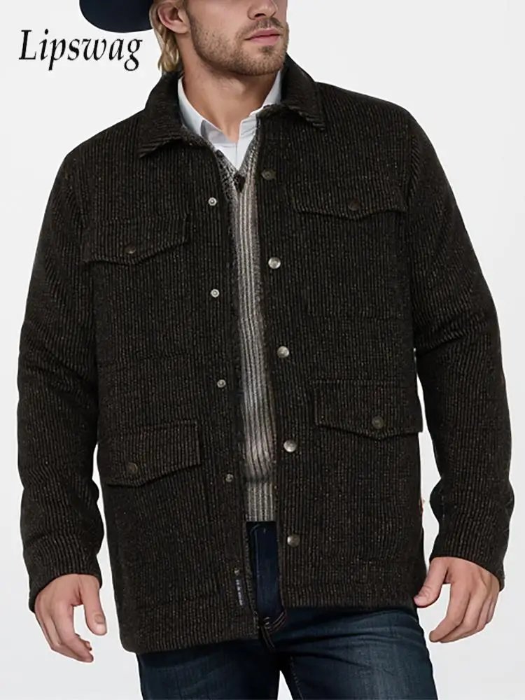 Мужская вельветовая куртка в ковбойском стиле