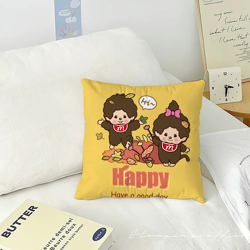 Наволочка с рисунком M-Monchhichis декоративная домашняя подушка двусторонним принтом