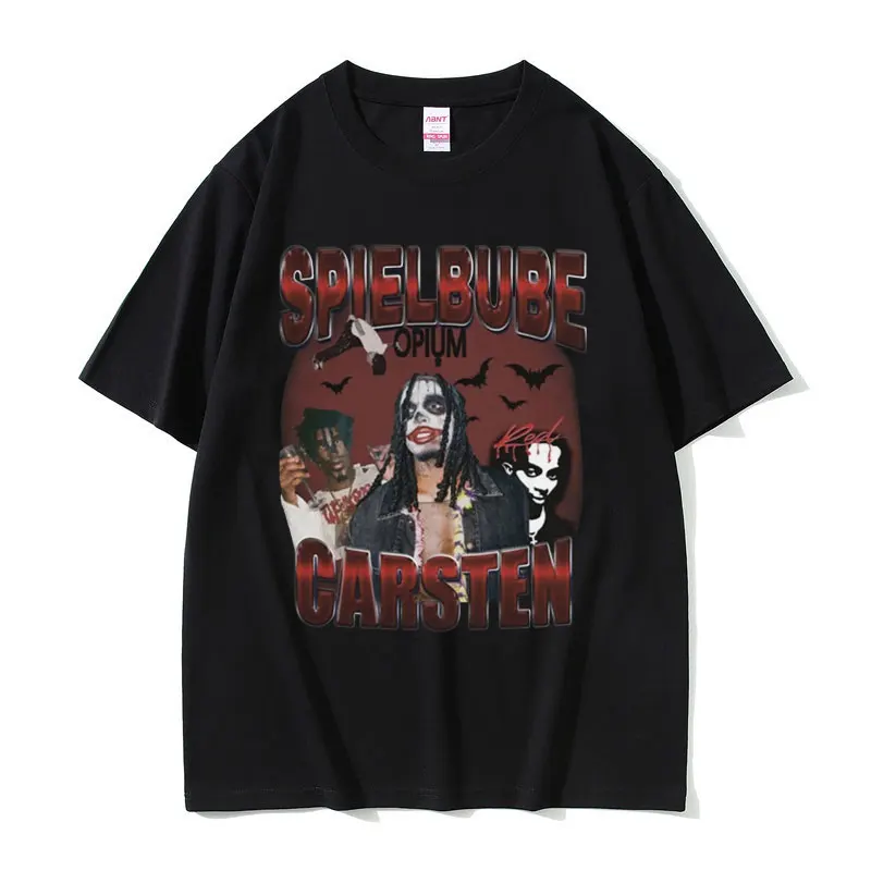 Рэпер Playboi Carti Spiel Bube Carsten Opium Графическая футболка Whole Lotta Red Футболка с принтом