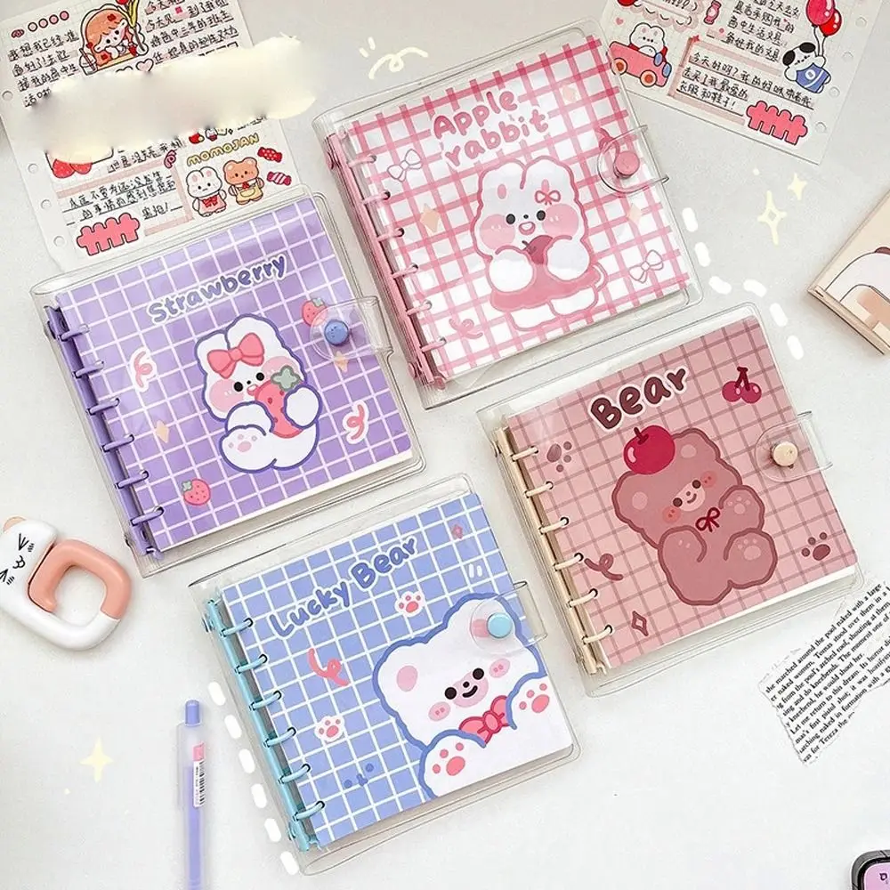 

Stationery Journal Book Lovely Bear Bunny Writing Pads Loose-leaf Notebook Notepad Book Handbook Detachable Notebook