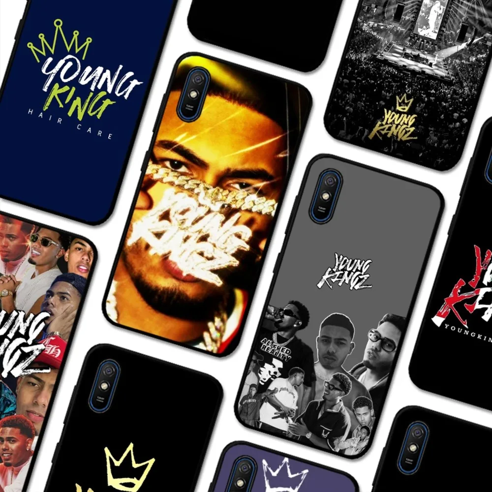 M-Myke Towers young kingz Phone Case For Redmi 5 6 7 8 9 10 plus pro A GO K20 K30 K40 F3 Fundas