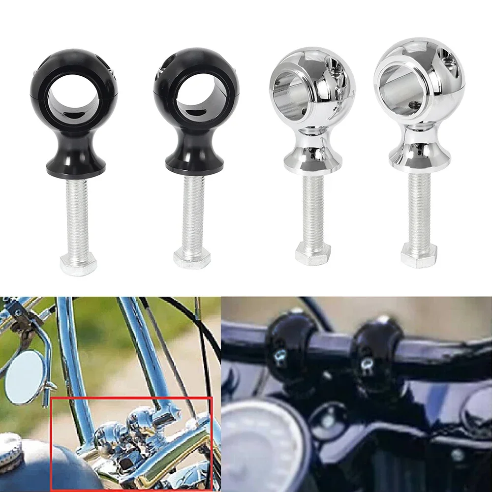 

Fat Round Heightening Mount 25mm 22mm For Honda Yamaha Shadow Dyna Chopper Bobber Universal Motorcycle Handlebar Risers Clamp