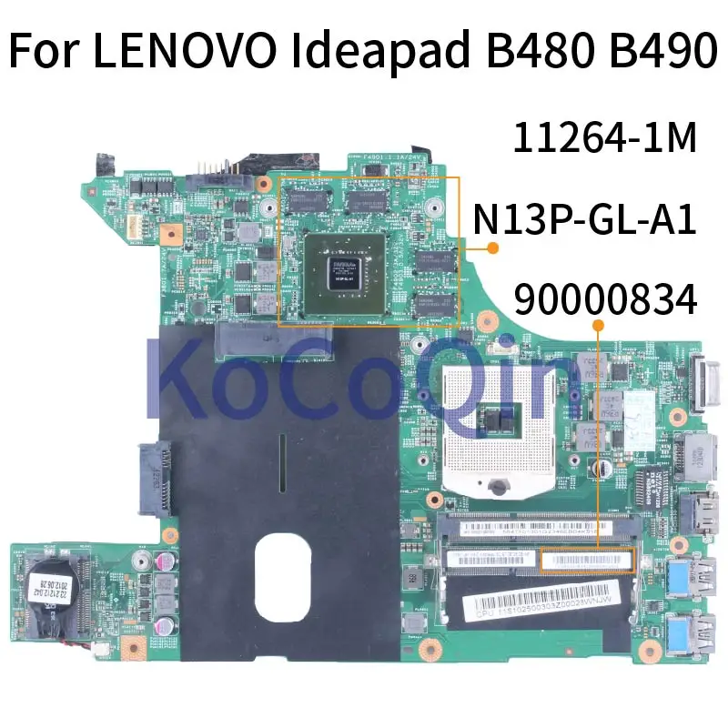 para Lenovo Ideapad B480 B490 Notebook Mainboard 90000834 112641m N13p-gl-a1 Ddr3 Computador Portátil Placa-mãe