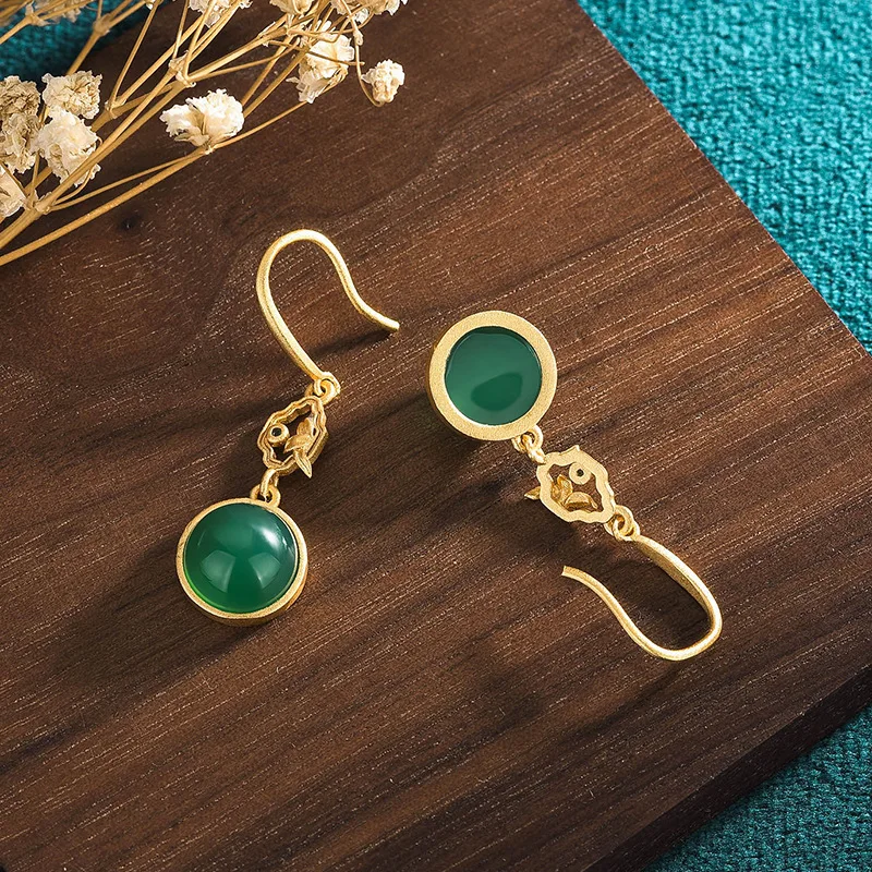 

Женские серьги из серебра 925 пробы, с бусинами