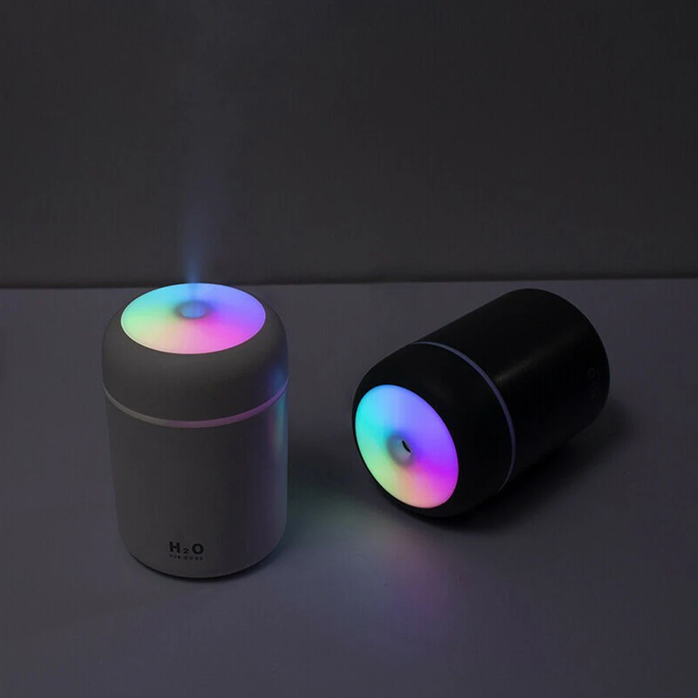 

Durable Aroma Humidifier Air Diffuser 3.07x4.68inch 300ml 5V 1A Aumomtic Shutdown Colorful Electric Led Light Mini