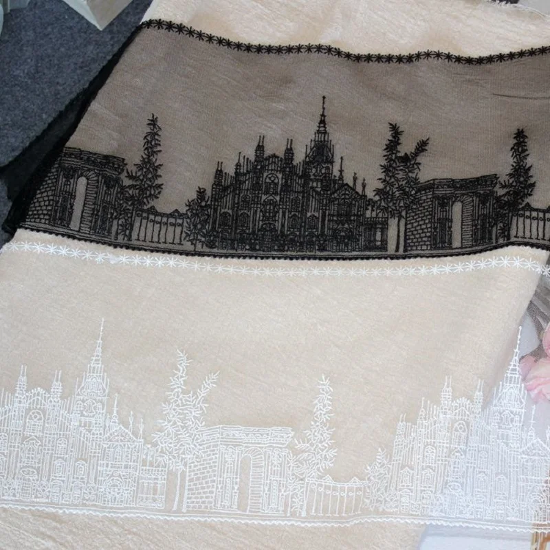 Кружевная отделка с вышивкой из мягкой сетки аксессуары для одежды кружевная