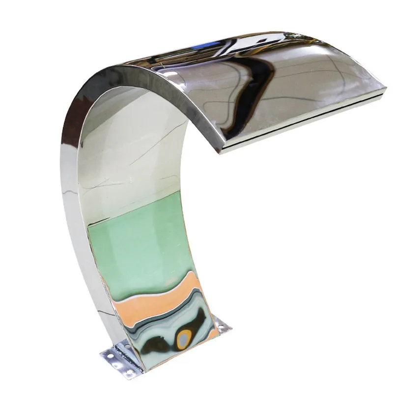 

For Garden Pool Waterfall 60x30cm Stainless Steel Pool Water Fountain Pond Swimming Feature Decorative Hardware Faucet