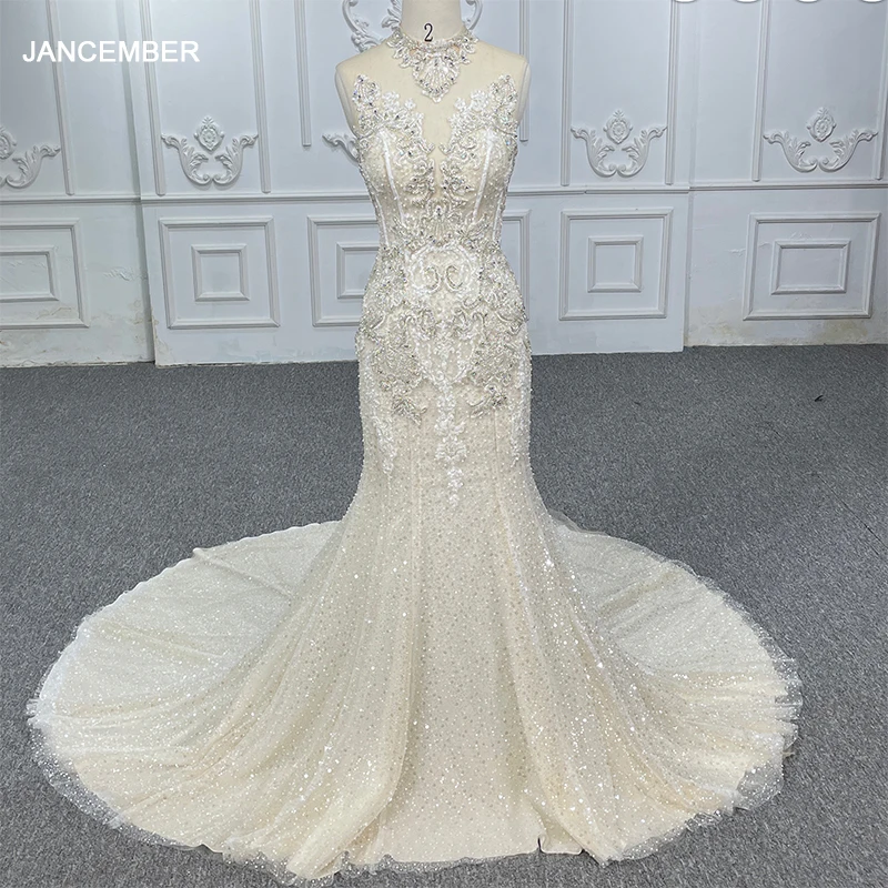 

Formal Wedding Gown For Bride 2023 Lace Mermaid V-neck Wedding Dresses For Women Appliques Zipper DY6506 Vestidos De Novia