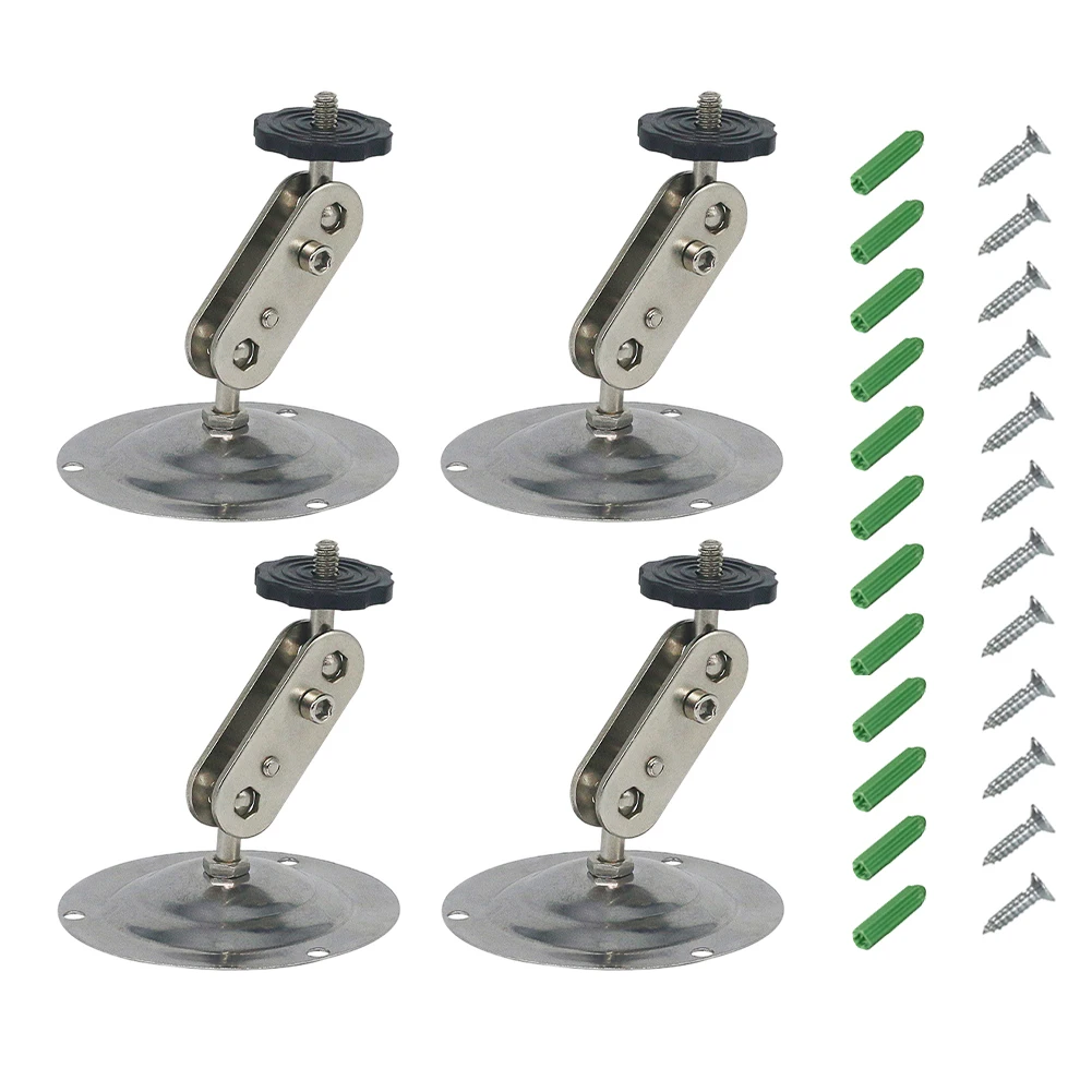 

Universal Stand Accessories With Screws Adjustable Bracket Surveillance Indoor Outdoor Stable Black Rotatable Camera Wall Mount