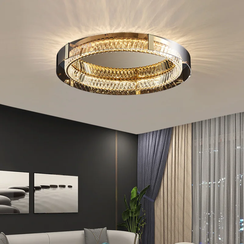 

Новый золотой Скандинавский современный стиль Φ гостиная спальня столовая кухня круглый хрустальный стеклянный потолок