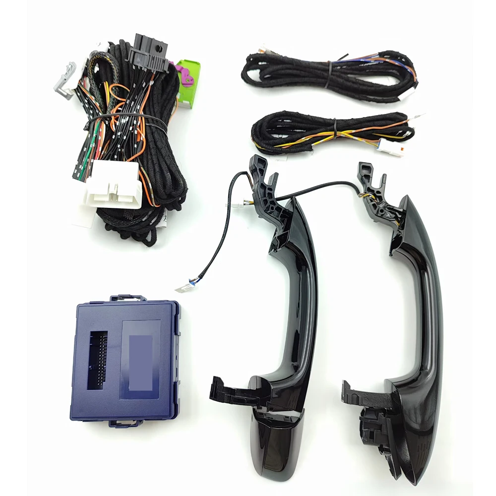 

Система доступа без ключа GO для Mercedes Benz C W205 Coupe 2019-2022 PKE, автомобильные аксессуары без ключа, 2 ручки, без хромированного, черного цвета197