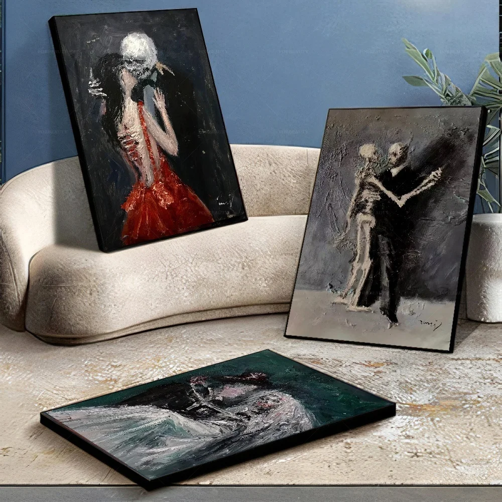 

Forbeauty вместе с людьми мы любим Печать на холсте Картина на холсте темные Масляные картины Роскошный домашний декор