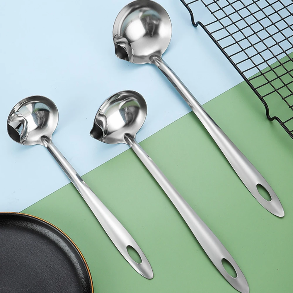 1/2 шт. ложка для разделения жира из нержавеющей стали