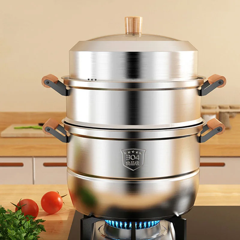 

Microwave Oven Steamer Cooker Couscous Food Dumplings Induction Cooker Cooking Pots Double Boiler Olla Vaporera Kitchen Gadget
