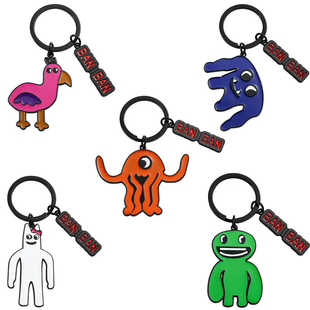 

Anime Garten of Banban Keychian Cute Game Merchandise Zinc Alloy Keyring Bag Pendent Key Chians Accessory Toy Gift for Men Women