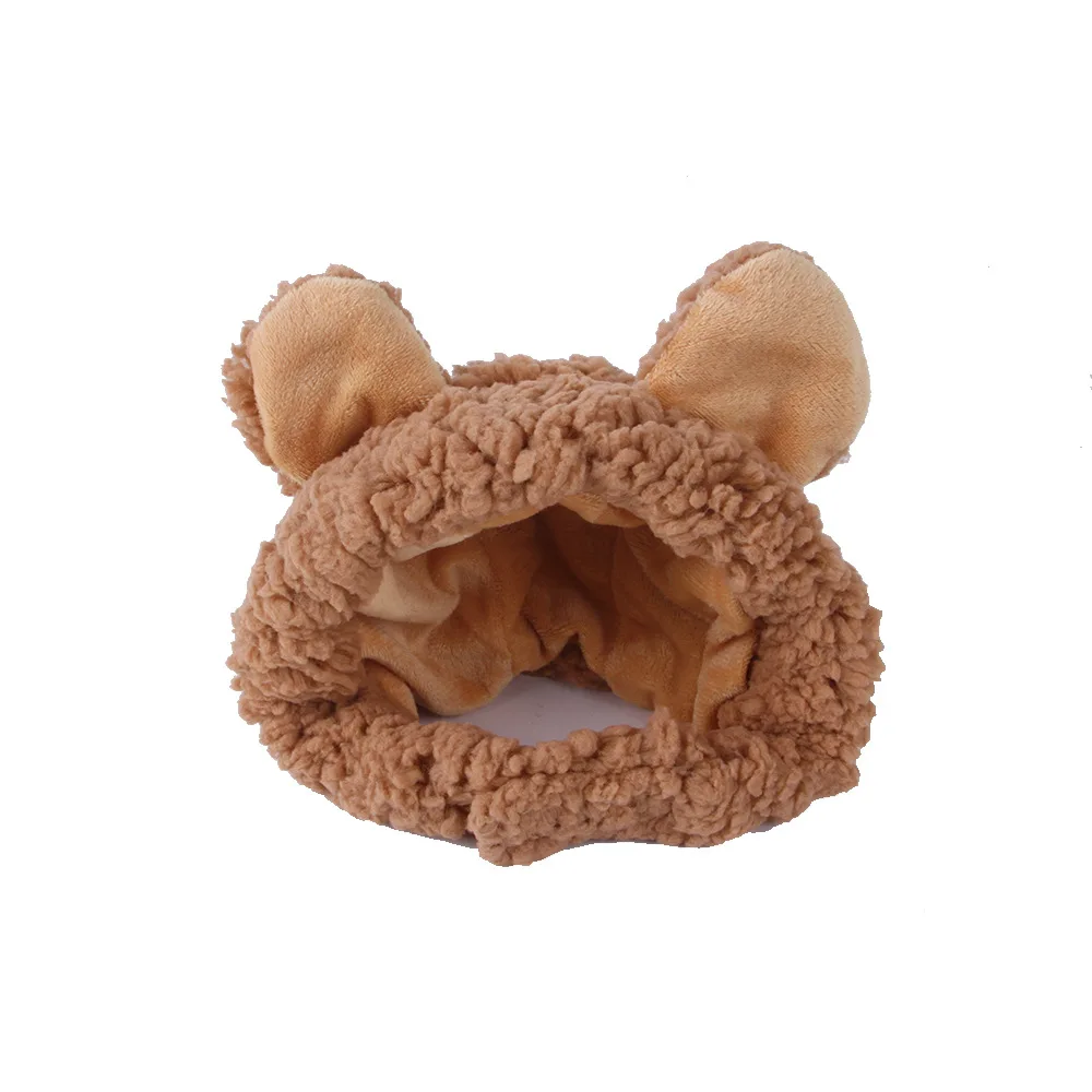 

Pet dress up manufacturers pet bear hat Teddy dress up cute bear headwear cat head cover pet supplies