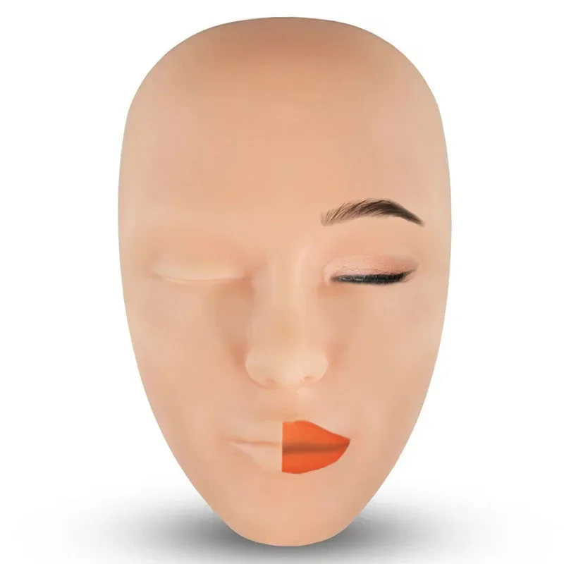Силиконовый манекен для практики макияжа 5D микроблейдинга Перманентный макияж