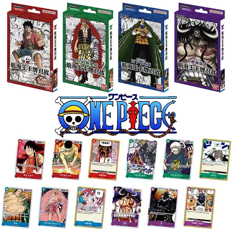 

Bandai Anime One Piece Luffy Zoro Kaidou Pirate Regiment Hobby Battle Game Collection Cards OPCG Party Playing Cards Toy Gifts