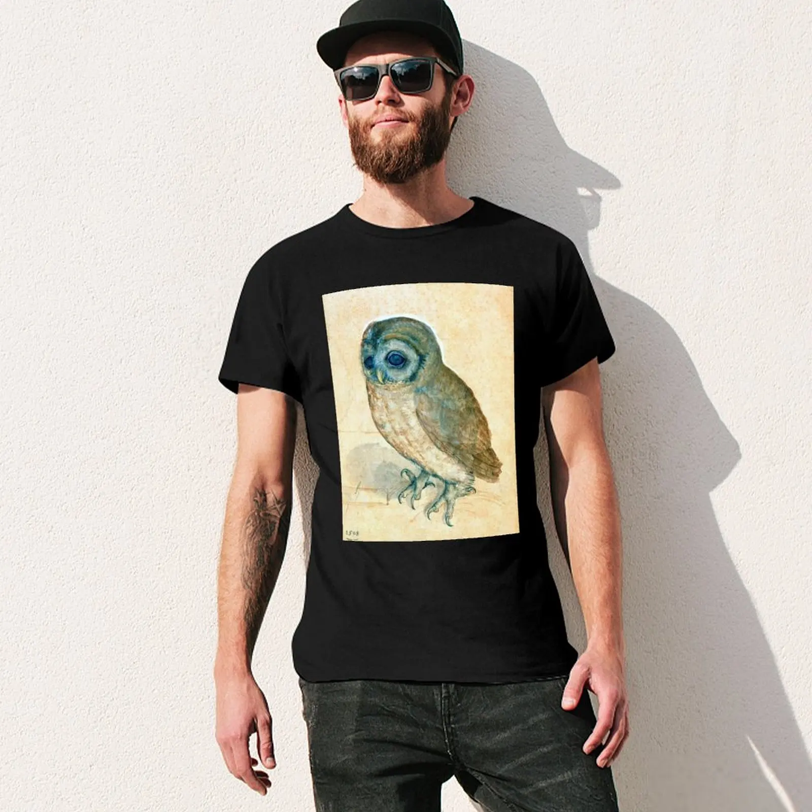 Футболка Albrecht Dürer Little Owl рубашки винтажная одежда милая мужские белые футболки