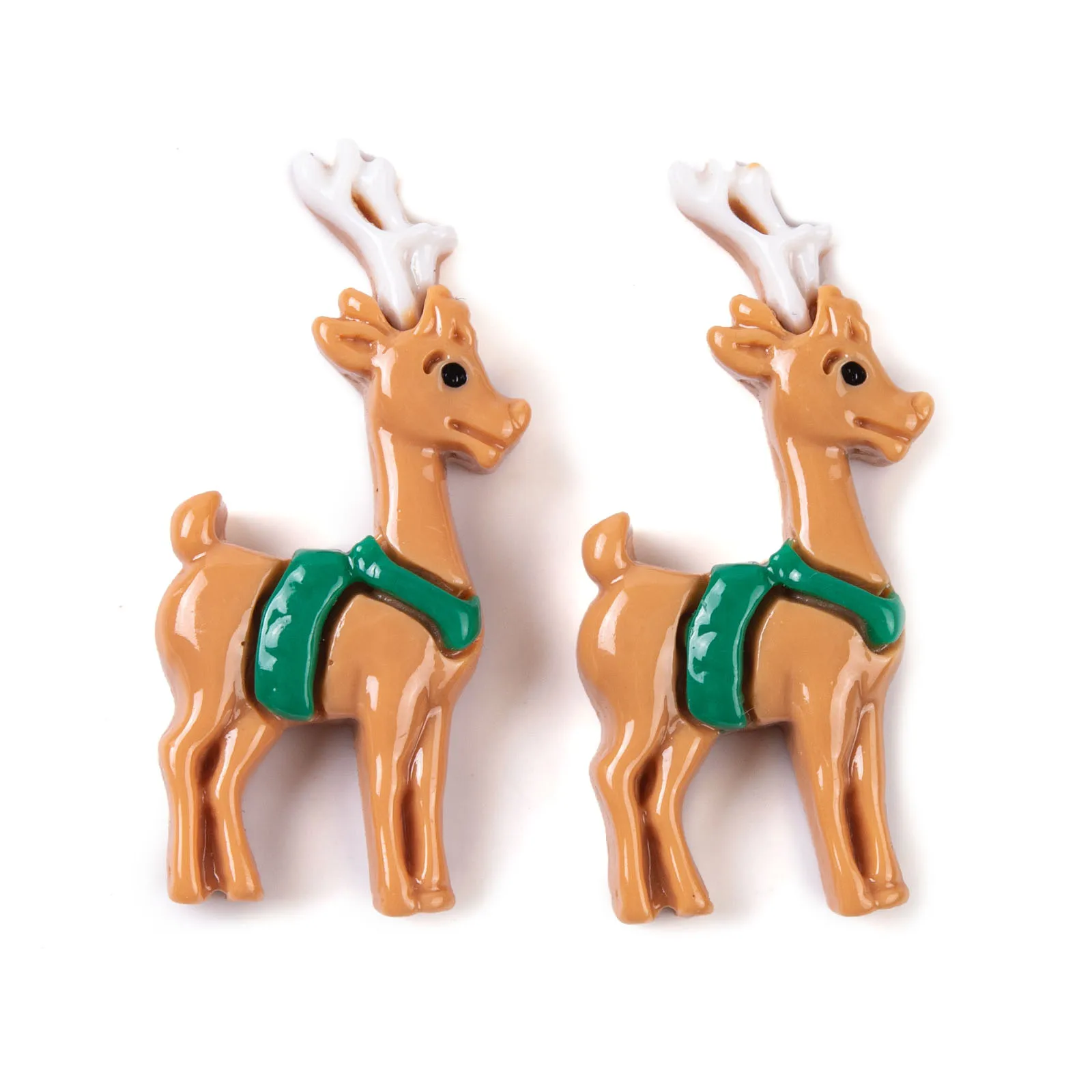 130 шт. рождественская тема непрозрачные декоративные кабошоны из смолы смоляные