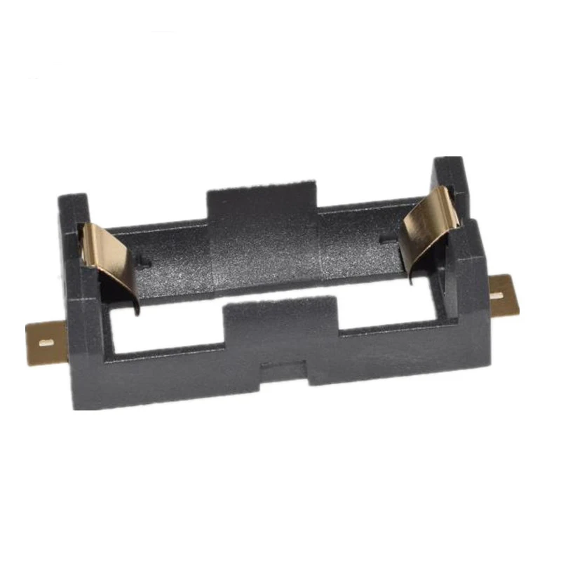 

MasterFire 300pcs/lot 1 x 18350 battery holder smd smt Storage Box case With Bronze Pins Single slot 1*18350 Batteries Shell