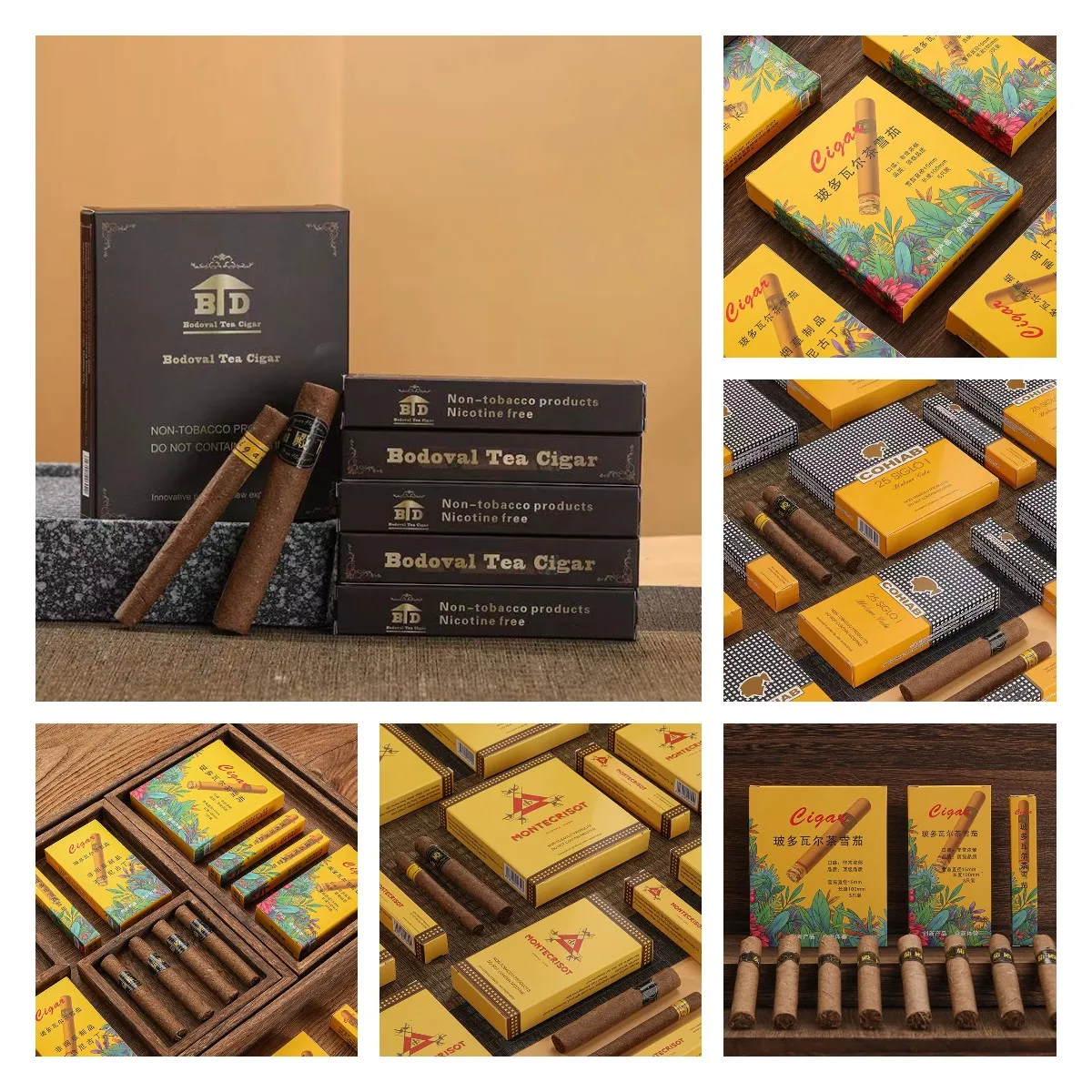

Latest Healthy Men's and Women's Tea Smoke MT BD Bedoval GXB Cigars Nicotine Free Alternative Tobacco Popular Lifestyle No.001