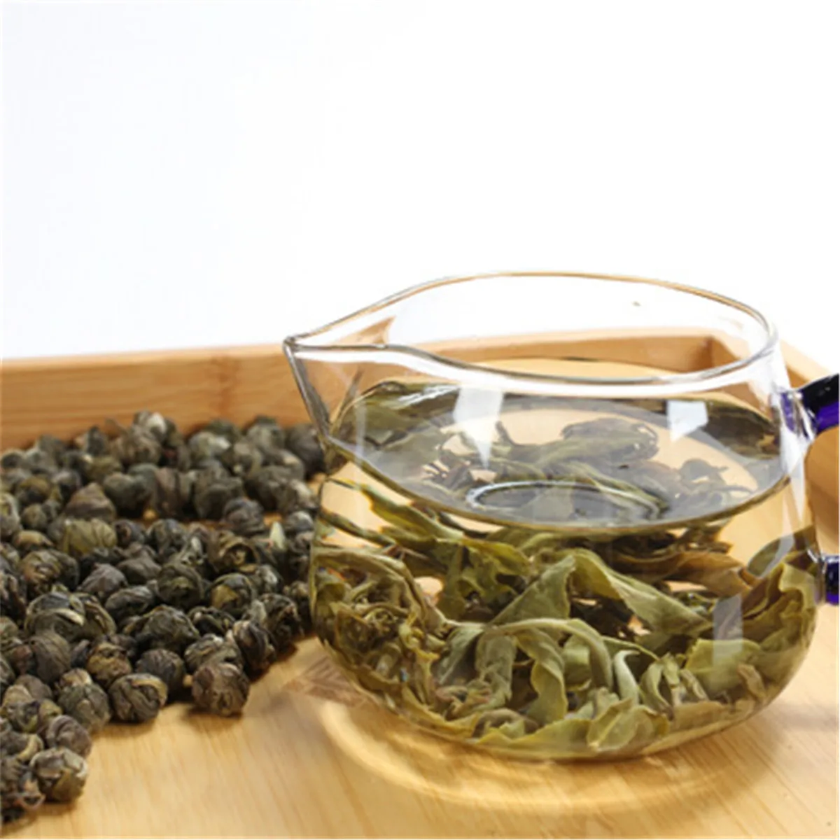 

NEW 100% Organic Premium King grade Jasmine Dragon Pearl Green Tea Chinese Raw Tea Health Care New Fresh Spring Scented Tea 100g
