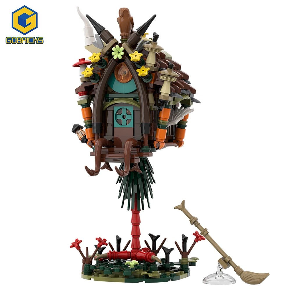 

Gobricks MOC Ideas Babaed Fairy Tales Yaga House Witch Set Building Blocks Kits Model Toys for Children Kids Gifts Toy Bricks