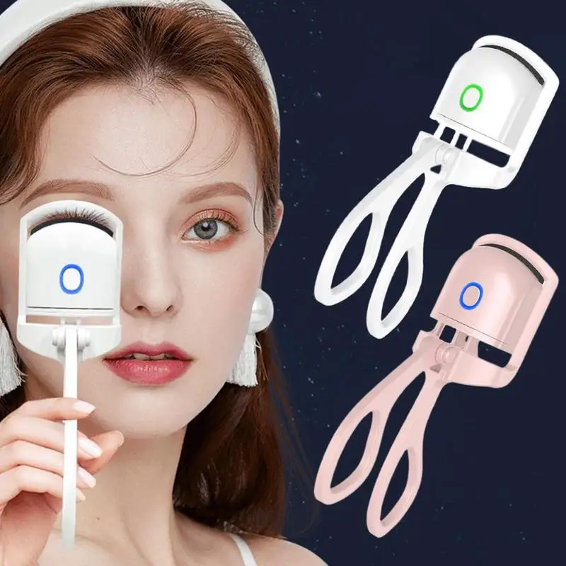 

Heated Eyelash Curler Fast Heating Eyelash Curlers Electric Ergonomic Design Lash Curler Eyelash Curling Device Compact Last All