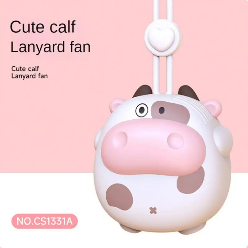 

Hanging Neck Fan Portable Cartoon Style Cartoon Mini Fan With A Delicate Texture Strong Air Volume Leafless Fan Electric Fans