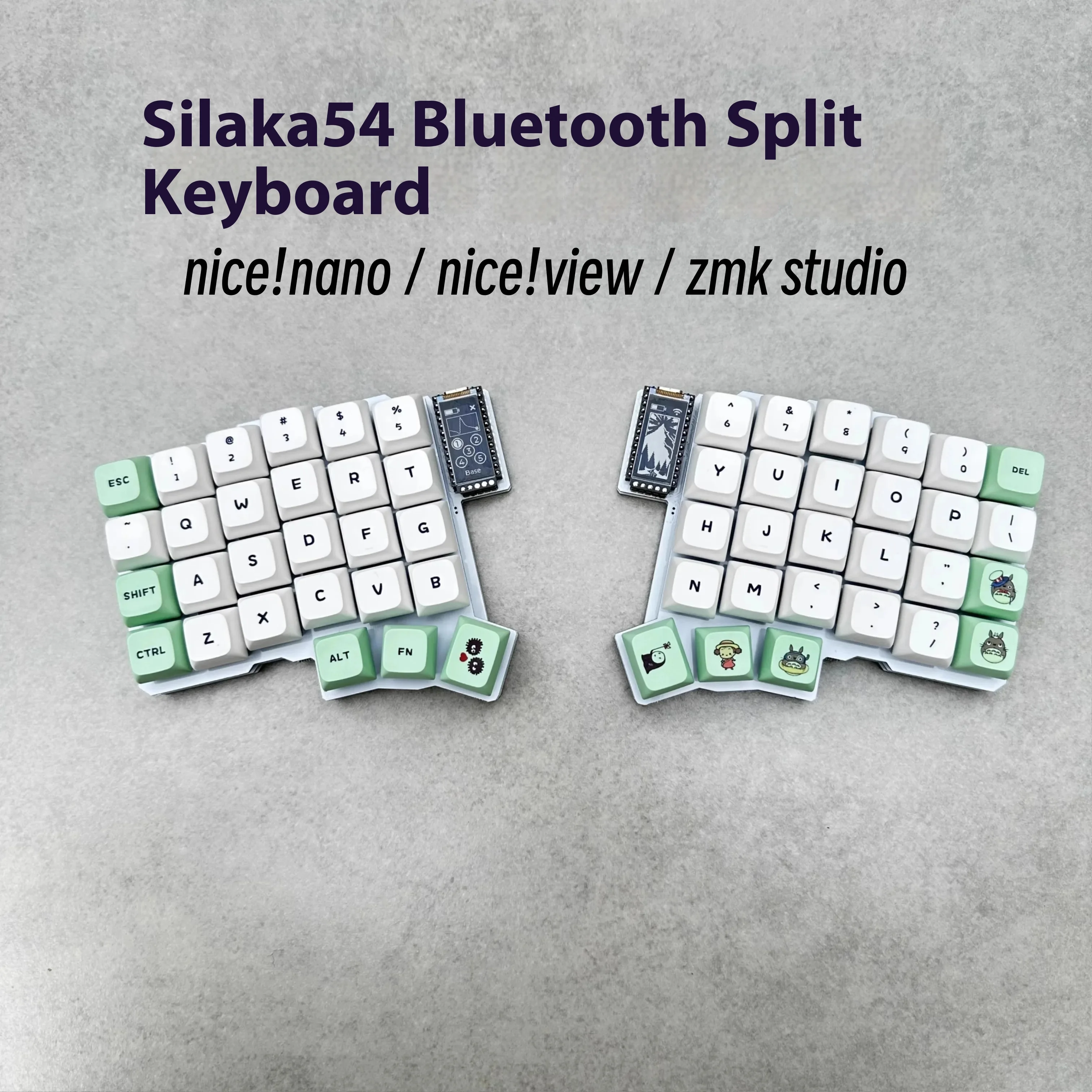 Фото Silakka54 Сплит Bluetooth Беспроводная клавиатура Двухрежимная проводная Bluetooth Поддержка горячей замены ZMK Key Map Изменение пользовательской эргономики Подарок №4