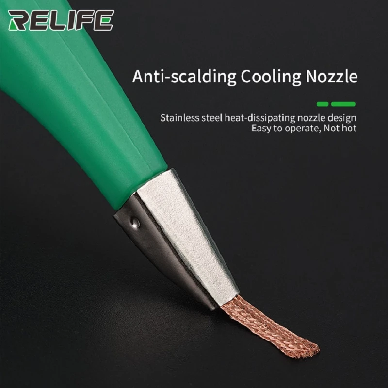 

RELIFE 1.5-3.5mm Width Soldering Wick Desoldering Wires Anti-Scalding Nozzle Precision Tin Strip Remover Wire PCB Tin Wire