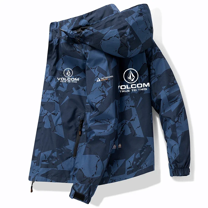 2025 Spring and Autumn New Coat VOLCOM Windproof Waterproof Outdoor Jacket Men's Camouflage Climbing