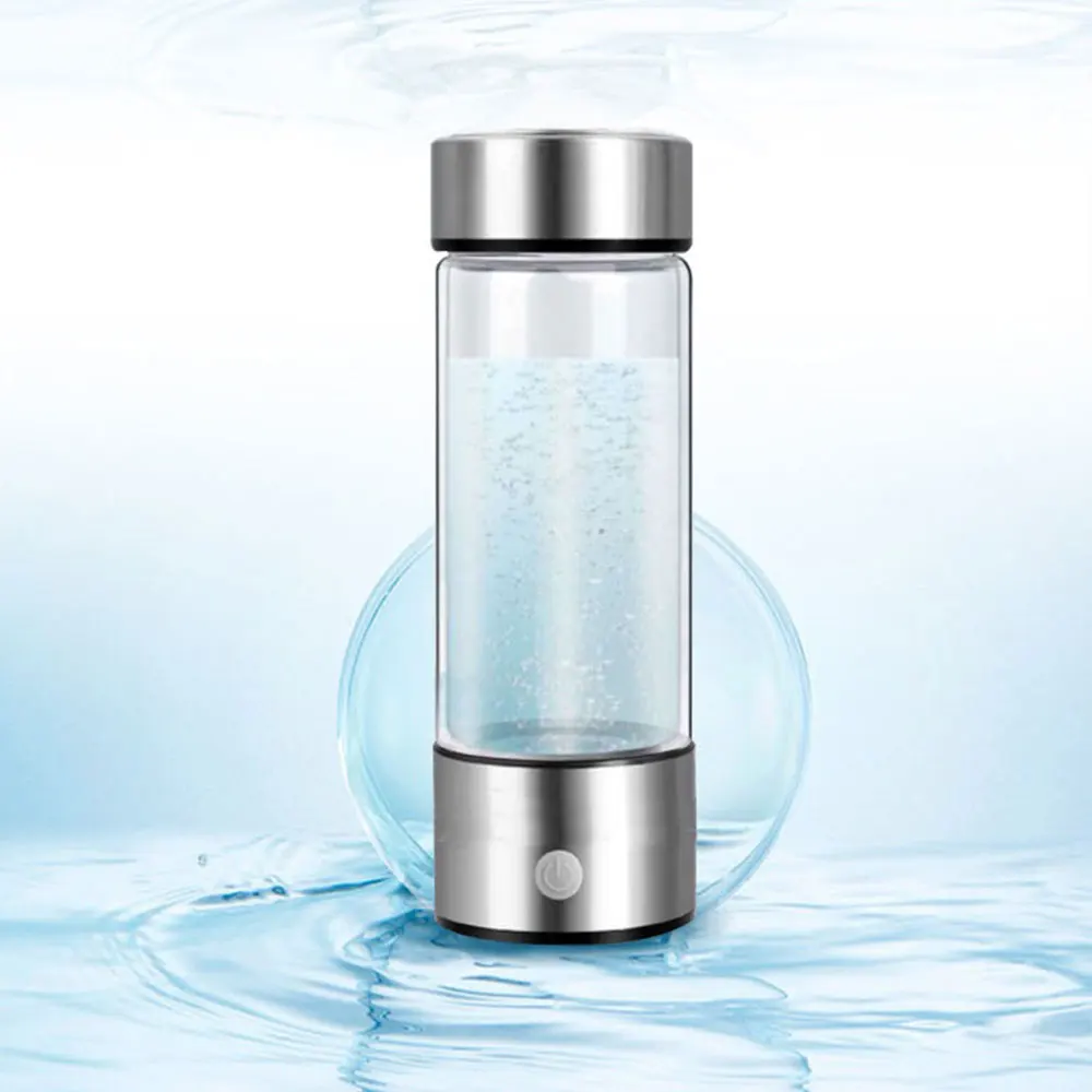 Taza de agua rica en hidrógeno, generador de agua de titanio portátil, USB, fabricante de ionizador, antioxidantes, botella de hidrógeno ORP