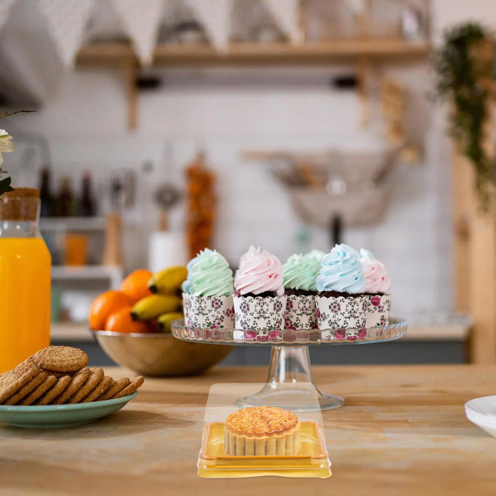 Держатель для слоеного яичного цвета. Хрустая упаковочная коробка. Контейнер